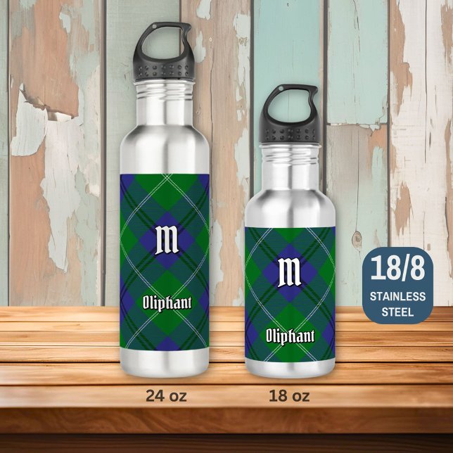 Clan Oliphant Tartan Steel Water Bottle (Creator Uploaded)