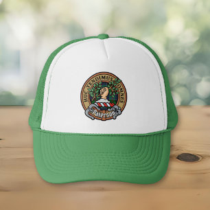 Clan Paterson Crest over Tartan Trucker Hat