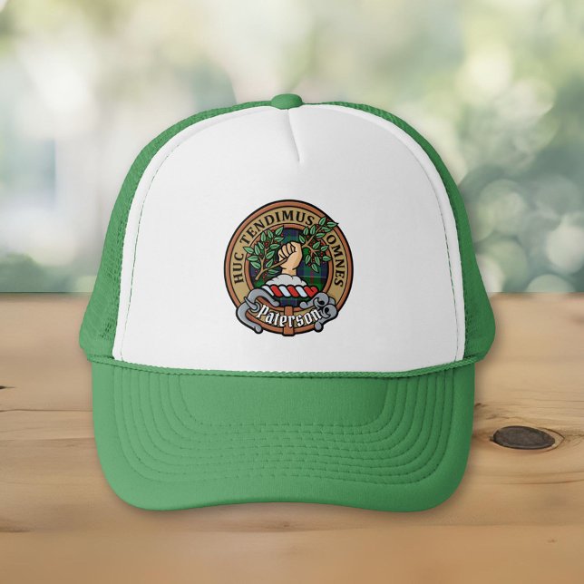 Clan Paterson Crest over Tartan Trucker Hat (Creator Uploaded)