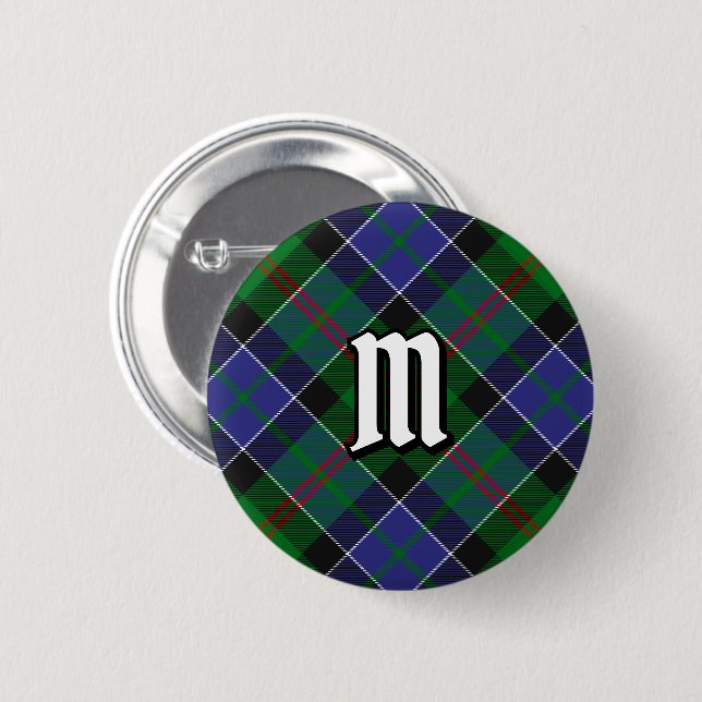 Clan Paterson Tartan 6 Cm Round Badge (Front & Back)