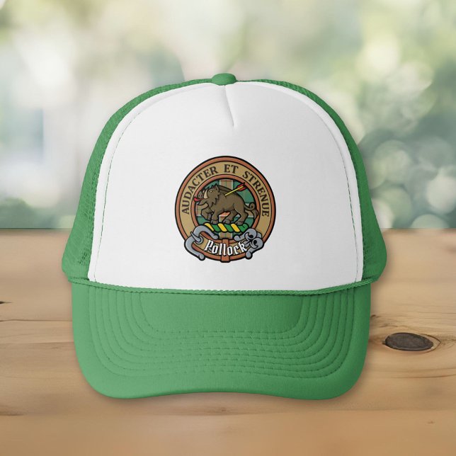 Clan Pollock Crest Trucker Hat (Creator Uploaded)