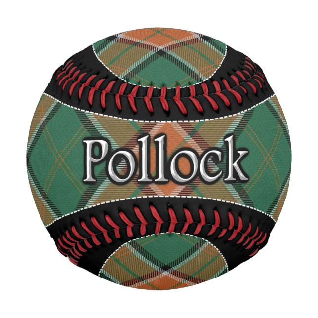 Clan Pollock Scottish Dream Tartan Baseball (Front)