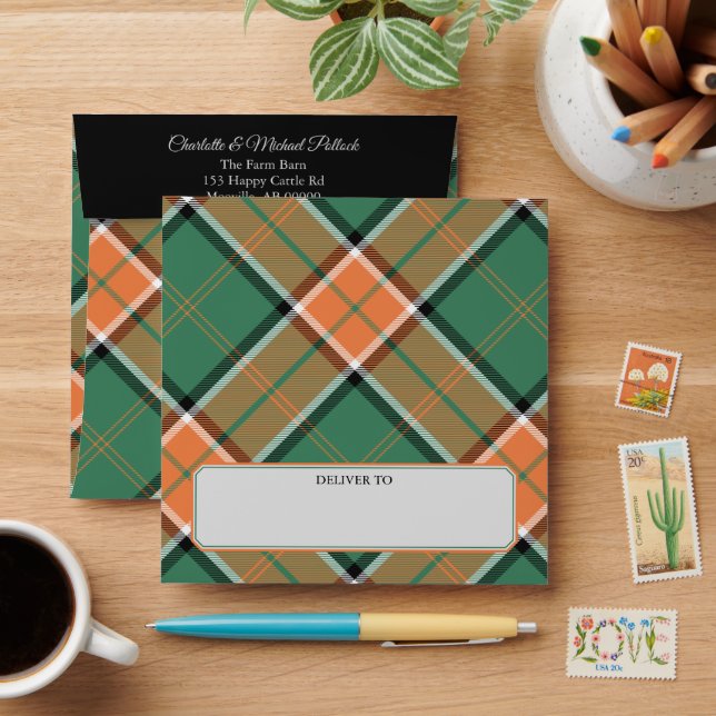 Clan Pollock Tartan Envelope (Desk)