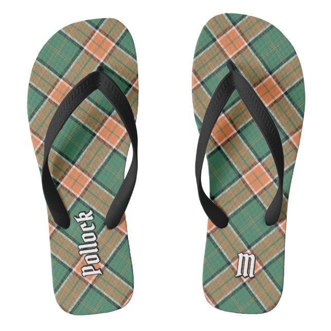 Clan Pollock Tartan Jandals (Footbed)