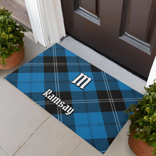 Clan Ramsay Blue Hunting Tartan Doormat