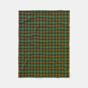 Clan Ramsay Ramsey Orange Hunting Tartan Fleece Blanket