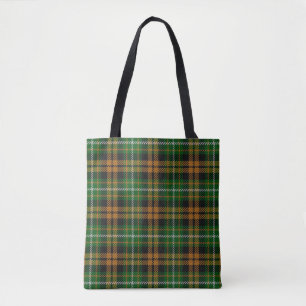 Clan Ramsay Ramsey Orange Hunting Tartan Plaid Tote Bag