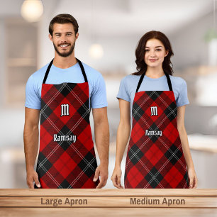 Clan Ramsay Red Tartan Apron