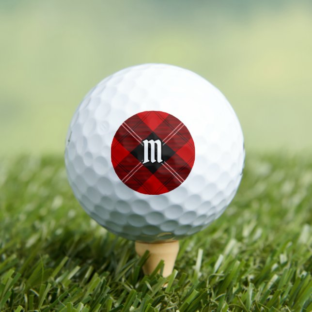 Clan Ramsay Red Tartan Golf Balls (Insitu Tee)