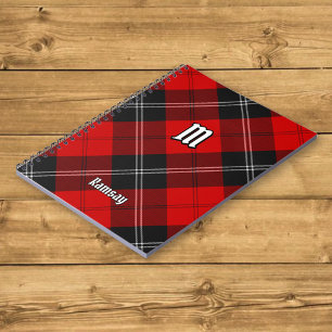 Clan Ramsay Red Tartan Notebook