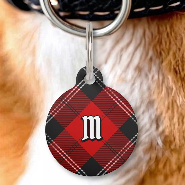 Clan Ramsay Red Tartan Pet Tag (Creator Uploaded)
