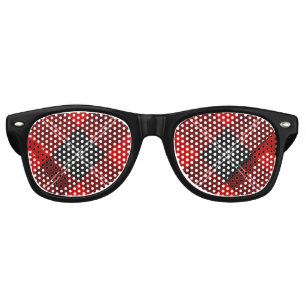 Clan Ramsay Red Tartan Retro Sunglasses