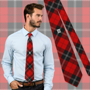 Clan Ramsay Red Tartan Tie
