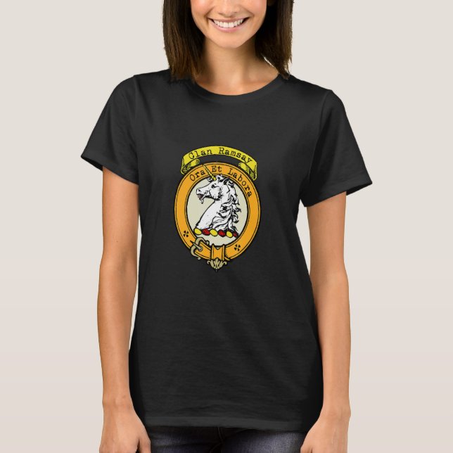 Clan Ramsay Scottish Crest T-Shirt (Front)