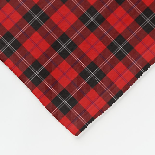 Clan Ramsay Tartan Fleece Blanket (Corner)