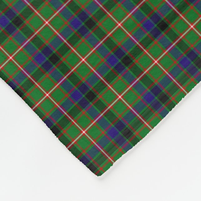 Clan Reid Tartan Fleece Blanket (Corner)
