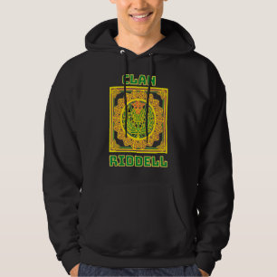 Clan Riddell Scottish Celtic Thistle Hoodie