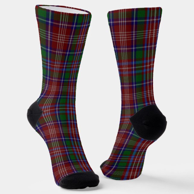Clan Ritchie Tartan  Socks (Angled)