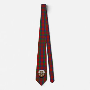 Clan Robertson Tartan And Sporran Tie