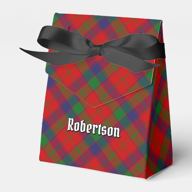 Clan Robertson Tartan Favour Box (Front Side)