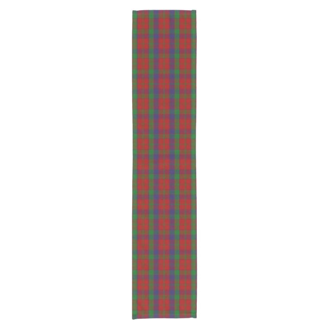Clan Robertson Tartan Short Table Runner (Front)