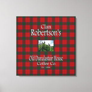 Clan Robertson's Old Dunalastair House Coffee Co. Canvas Print