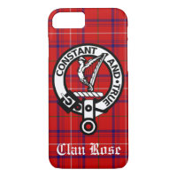 Clan Rose Crest Badge and Tartan