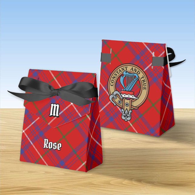 Clan Rose Crest over Tartan Favour Box (Creator Uploaded)
