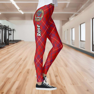 Clan Rose Crest over Tartan Leggings