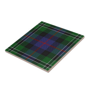 Clan Rose Scottish Expressions Hunting Tartan Tile