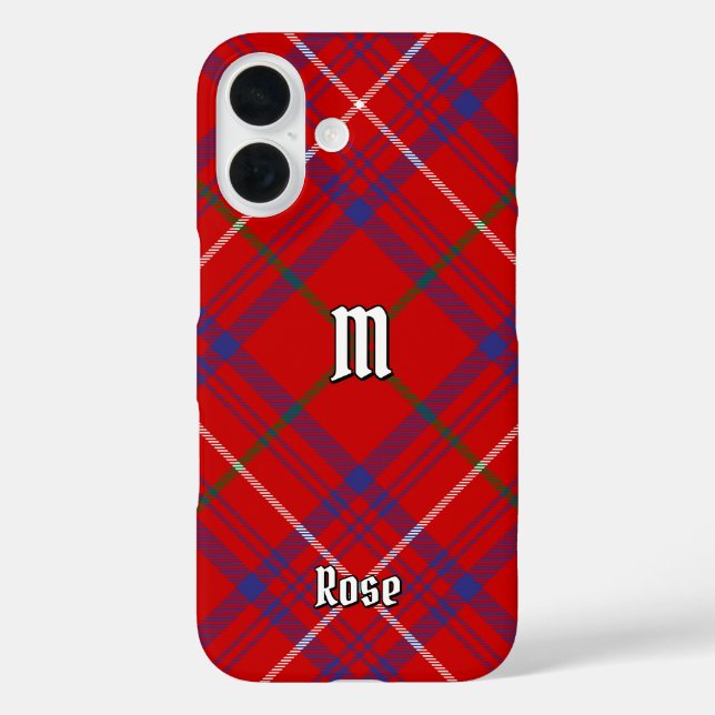Clan Rose Tartan Case-Mate iPhone Case (Back)