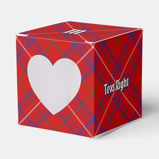 Clan Rose Tartan Favour Box (Front Side)