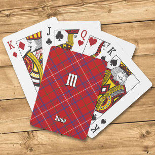 Clan Rose Tartan Playing Cards