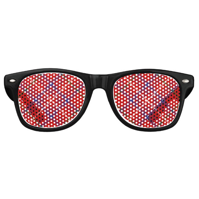 Clan Rose Tartan Retro Sunglasses (Front)