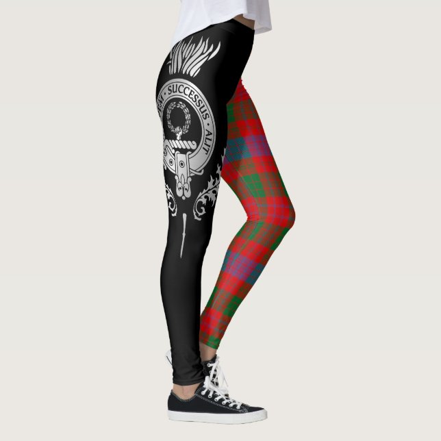 Clan Ross Crest & Tartan Leggings (Right)