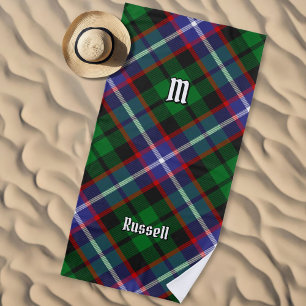 Clan Russell Tartan Beach Towel