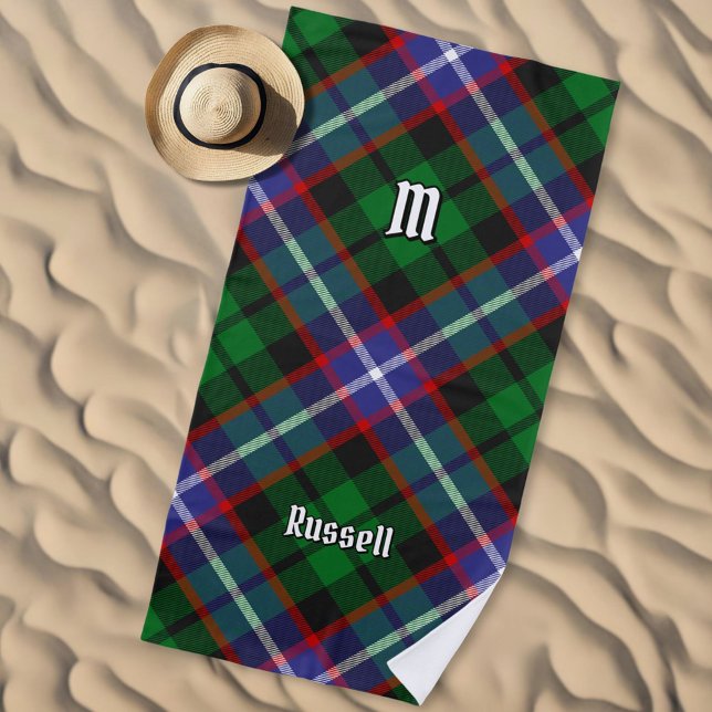 Clan Russell Tartan Beach Towel (Creator Uploaded)