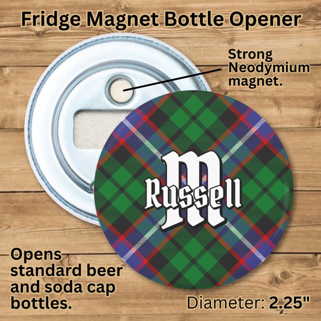 Clan Russell Tartan Bottle Opener (Creator Uploaded)