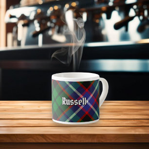 Clan Russell Tartan Espresso Cup