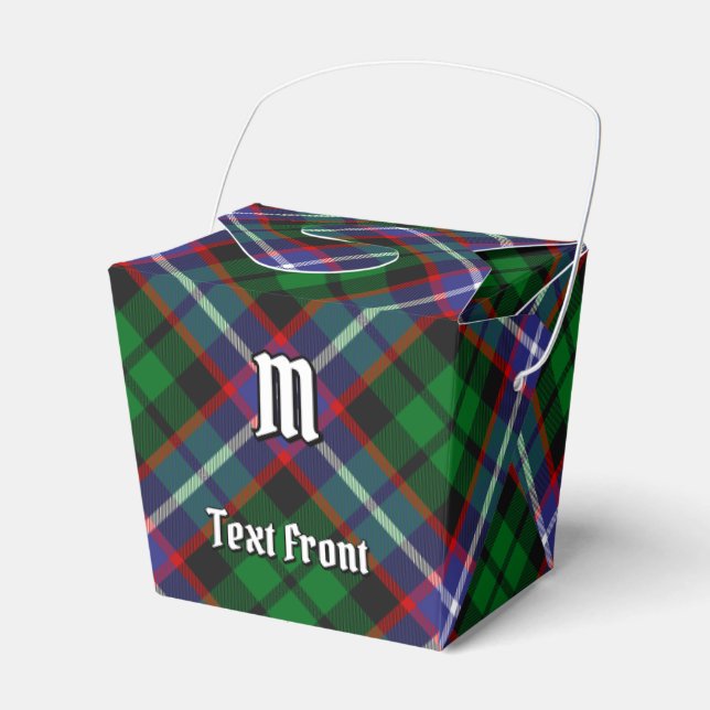 Clan Russell Tartan Favour Box (Front Side)