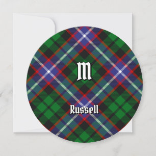 Clan Russell Tartan Invitation