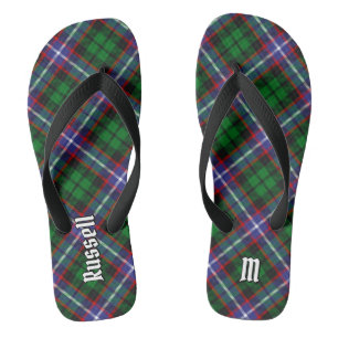 Clan Russell Tartan Jandals