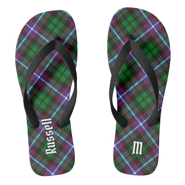 Clan Russell Tartan Jandals (Footbed)