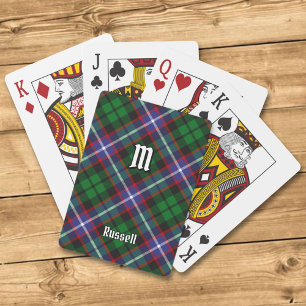 Clan Russell Tartan Playing Cards