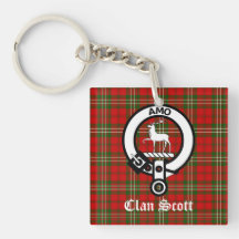 Clan Scott Crest Badge and Tartan