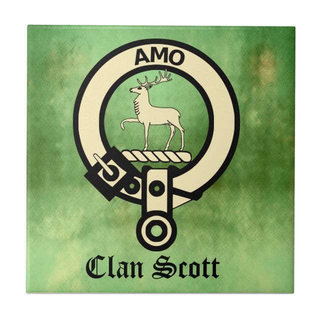Clan Scott Crest Badge Tile (Front)
