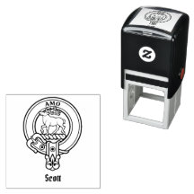 Clan Scott Crest Self-inking Stamp