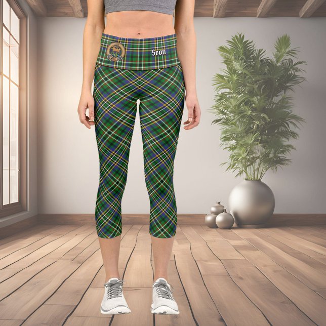 Clan Scott Green Tartan Capri Leggings (Creator Uploaded)