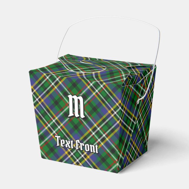 Clan Scott Green Tartan Favour Box (Front Side)
