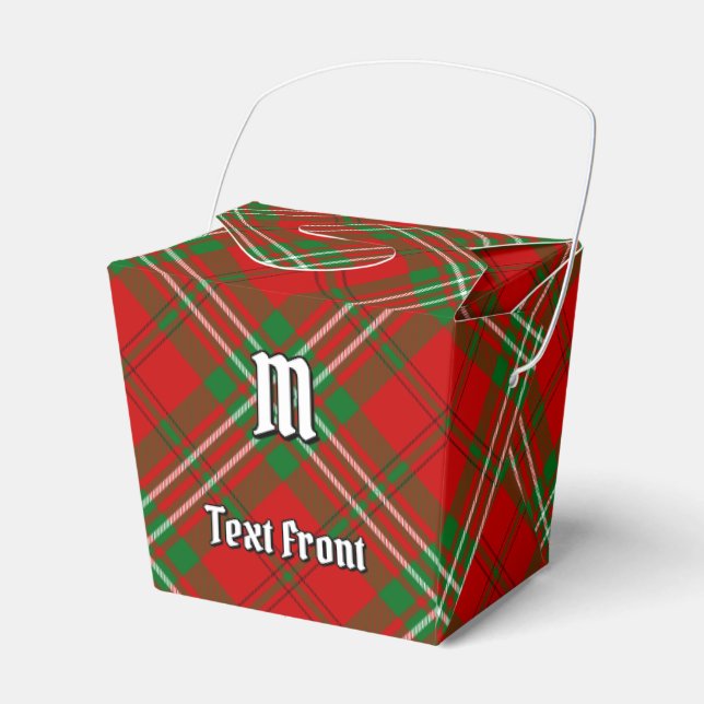 Clan Scott Red Tartan Favour Box (Front Side)